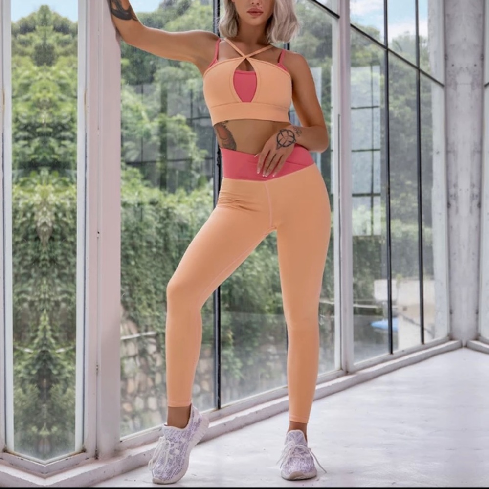 Yoga women’s two piece set WORN ONCE
